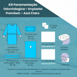 KIT PARAMENTA��O ODONTO.- DIATHEKE - IMPLANTE 40g - AZUL CLARO