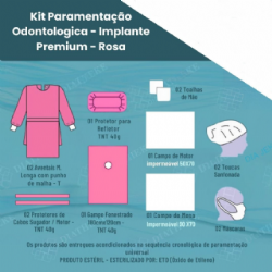 KIT PARAMENTA��O ODONTO. - DIATHEKE - IMPLANTE 40g ROSA