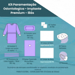 KIT PARAMENTA��O ODONTO. - DIATHEKE - IMPLANTE 40g LILAS