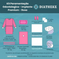 KIT PARAMENTA��O ODONTO. - DIATHEKE - IMPLANTE 40g ROSA
