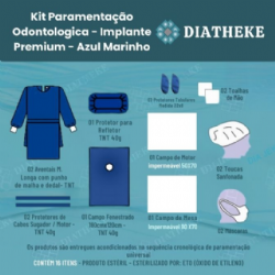 KIT PARAMENTA��O ODONTOLOGICA IMPLANTE  DIATHEKE - 40g AZUL MARINHO